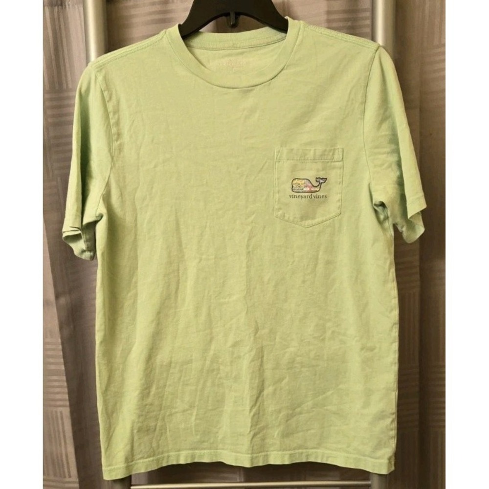 Vineyard Vines‎ Ocean-life Whale Graphic Shirt Seafoam Short Sleeve Large L 16